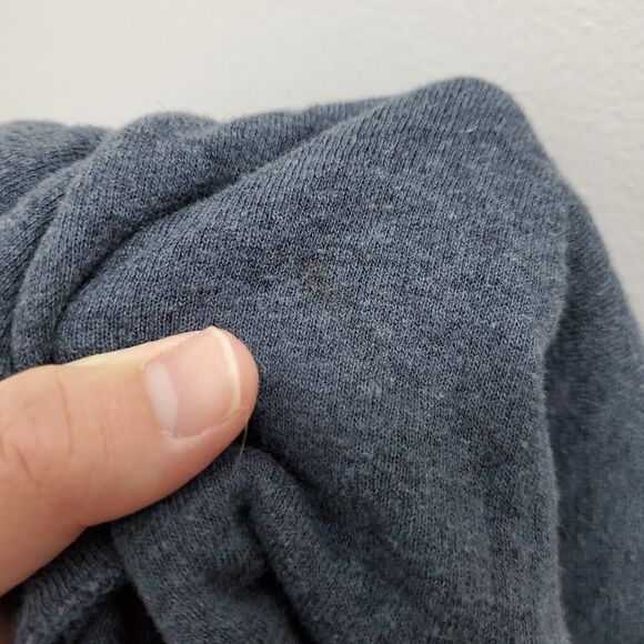 LL Bean Shirt Mens 2XL XXL Blue Gray Lined Wool River Driver Base Layer - Picture 4 of 11